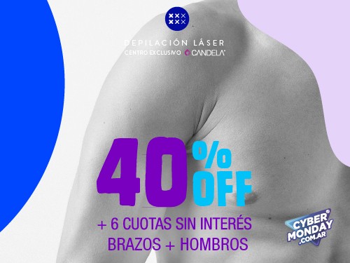 Definit, Depilación Láser. Brazos+Hombros. Pack 8 sesiones.
