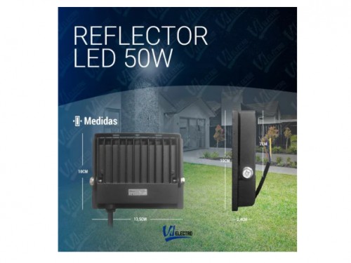 Reflector Led Exterior 50w Proyector Multiled Alta Potencia