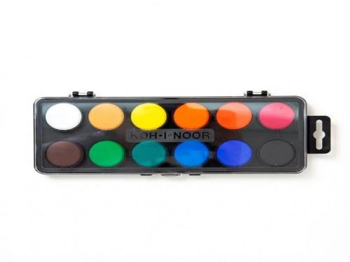 Acuarelas Koh I Noor X12 Colores Pigmento