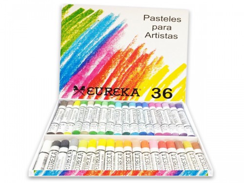 Pasteles A La Tiza Eureka x36 Colores