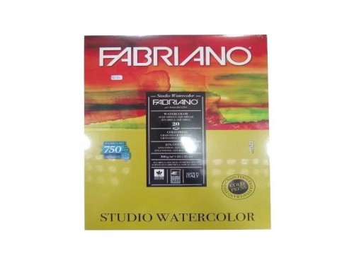 Block Fabriano Acuarelas 25x35 Watercolor Studio 300 Grs 20 Hojas