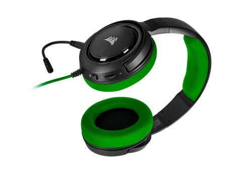 Auricular Gamer Corsair Hs35 Green Ps4 Pc Mobile Xbox