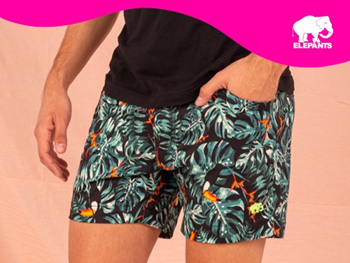 Short Corto Bermuda Hombre Gabardina Pantalones - Elepants