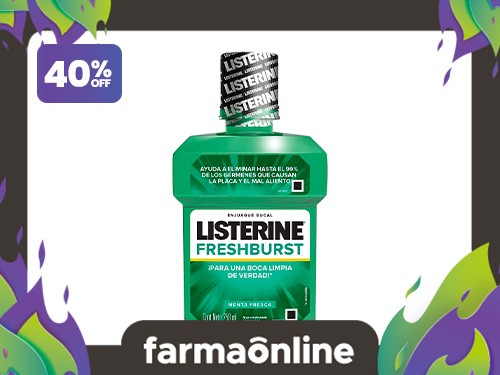 LISTERINE - Enjuague bucal fresh burst 250 ml