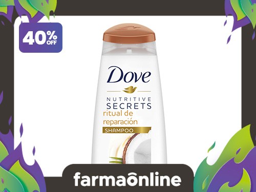 DOVE - Shampoo ritual de reparación coco y cúrcuma 400 ml