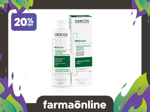 VICHY - Shampoo Dercos Psolution Tratamiento Keratorreductor 200 ml