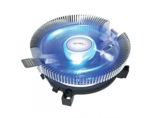Cooler Pc Fan Turbina 90mm Gabinete Luces Led Azules Intel