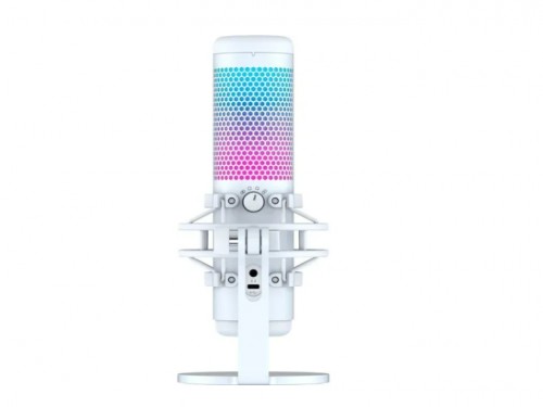 Micrófono Condensador Hyperx Quadcast S Streaming White Rgb