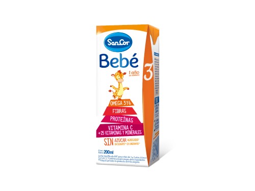 Leche Sancor Bebe 3 Nutrición Completa 200ml X 30 unidades