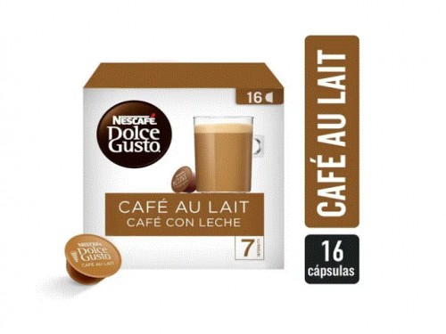 Cápsulas Café Con Leche Aulait Nescafé Dolce Gusto x16