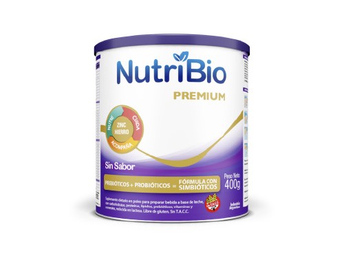 NutriBio Premium Suplemento Dietario Sin Sabor Lata x 400 Gr
