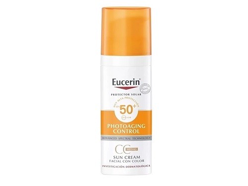 Protector Solar Eucerin Facial Con Color 50fps T Medio 50ml