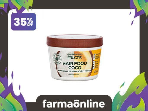 FRUCTIS - Hair food mascarilla coco 350 ml