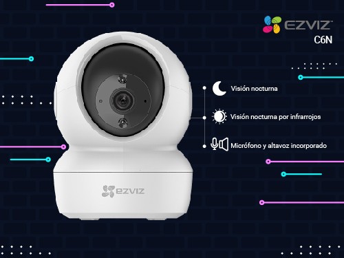 Camara de Seguridad WiFi C6N Full HD 2mpx Vision Nocturna Ezviz