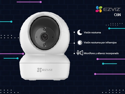 Kit x2 Camara de Seguridad WiFi C6N Full HD 2mpx Vision Nocturna Ezviz