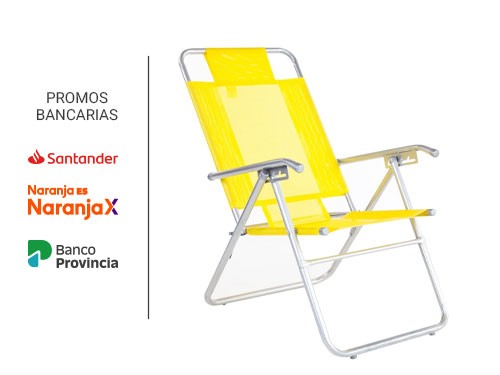 Reposera Plegable Descansar Gris 20100