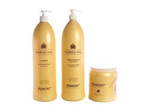 Primont Maroc Oil Argan Shampoo + Enjuague 1800ml + Mascara