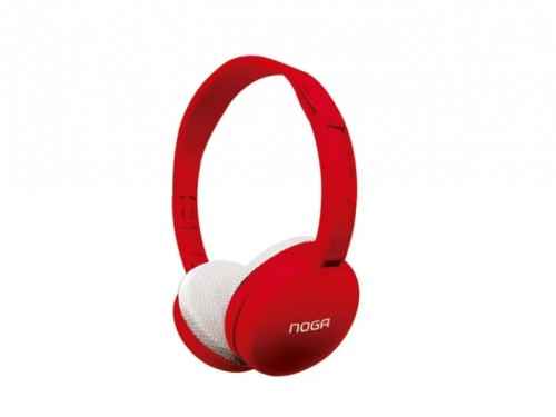 Auricular Noga Ng-903 Sonido Hi-fi Vincha Plug 3.5mm Rojo