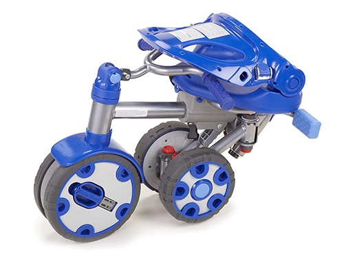 Triciclo Direccional Con Manija Little Tikes 5 En 1 Azul