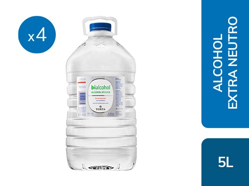 4 unidades Alcohol Extra Neutro Bidón