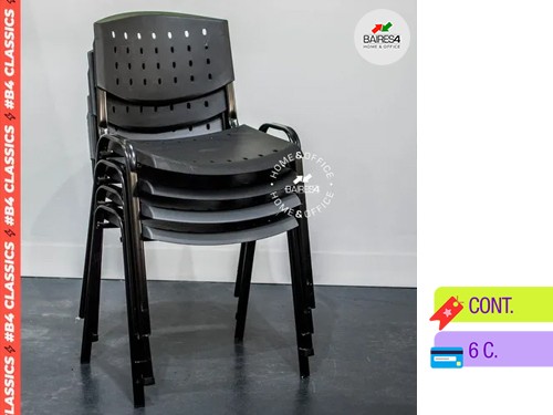 Pack X 4 Sillas Fijas Apilables | BAIRES4