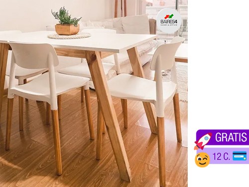 Pack x 4 Sillas MILÁN Apilables 12 CUOTAS | BAIRES4