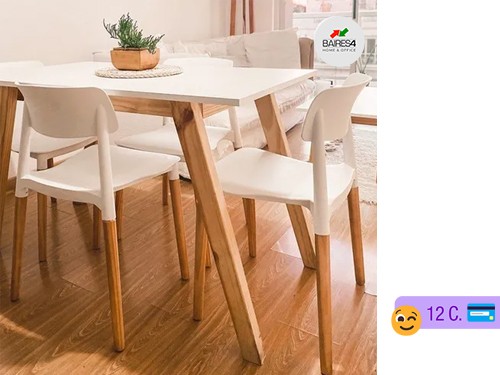 Pack x 6 Sillas MILÁN Apilables 12 CUOTAS | BAIRES4