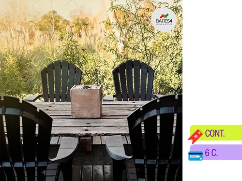 Pack x 4 Bancos Miami Apilables | BAIRES4
