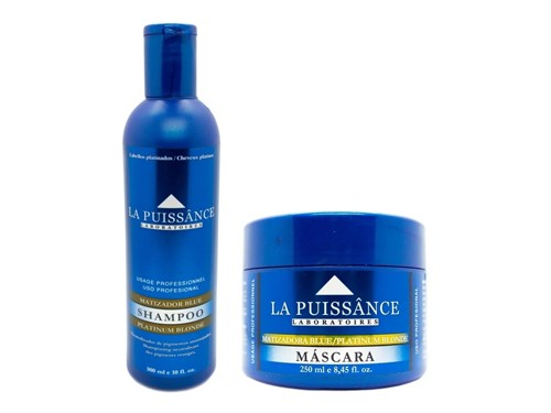 La Puissance Kit Blue Shampoo + Máscara Matizador Rubios