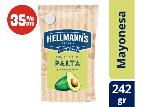 35% Dto. mayonesa vegana hellmanns 500gr