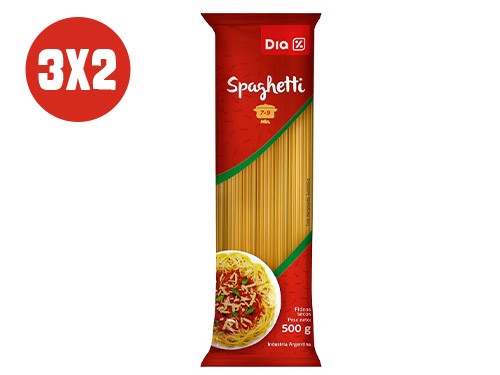 3x2 fideo spaghetti dia 500 g
