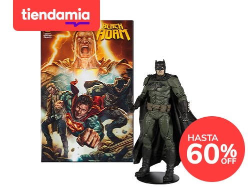 McFarlane Toys - Figura DC Direct 7 pulgadas con cómic - ADAM WV1 negr