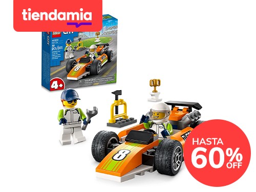LEGO City Race Car 60322 Kit de construcción; divertido juguete diseña