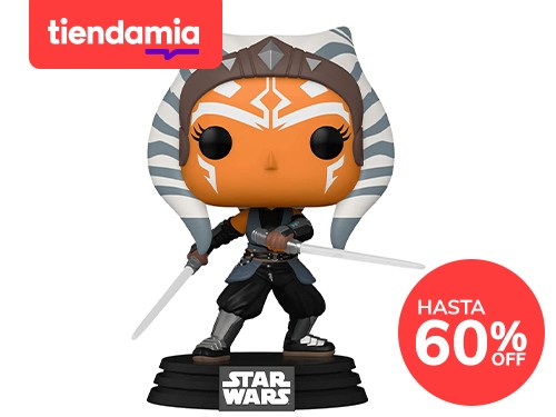 Funko POP Star Wars: The Mandalorian - Ahsoka con sables de luz, multi
