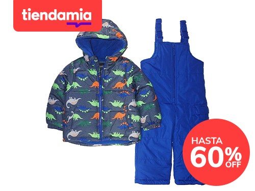 LONDON FOG Boys' Toddler 2-Piece Snow Bib & Jacket Snowsuit