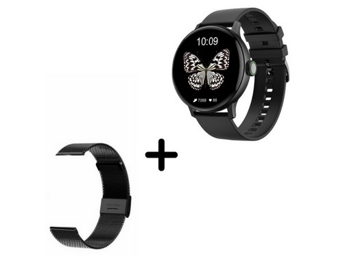 Smartwatch DT2 + Malla Metálica de Regalo (Negro)