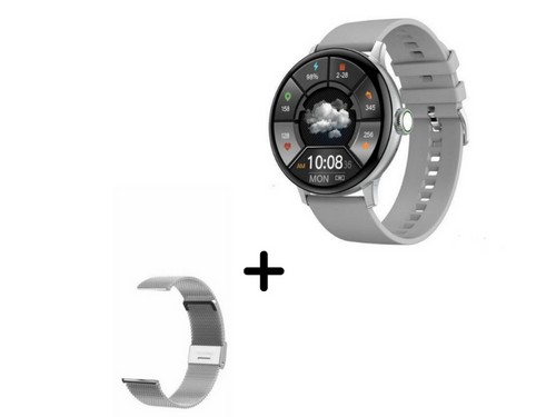 Smartwatch DT2 + Malla metálica de Regalo (Gris)