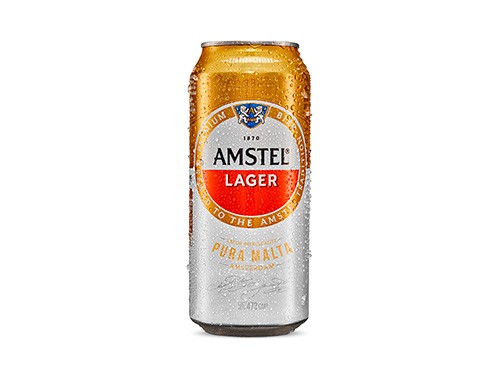 Cerveza Amstel Lager Lata 473cc Pack X 24u.