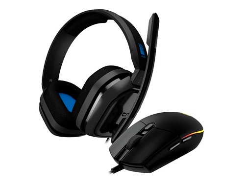 Combo Auriculares Headset Astro A10 + Mouse Logitech G203
