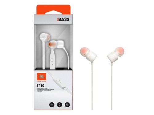 Auriculares JBL T110 Pure Bass Sound 3.5mm con Micrófono