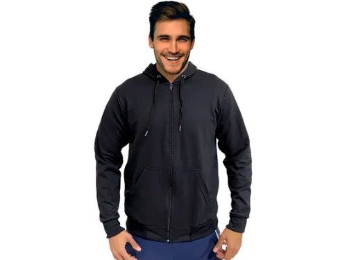 Campera Alpina Hoodie Slim Fit Buzo Canguro Capucha ML