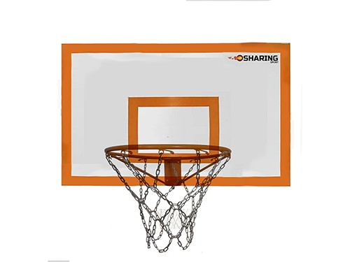 Tablero Basket Con Aro + Red Cadena Ideal Intemperie Exterior Grande