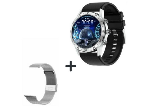 Smartwatch DT70 + Malla Metálica de Regalo (Silver)