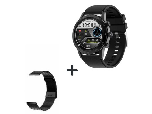 Smartwatch DT70 + Malla Metálica de Regalo (Negro)