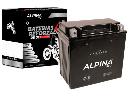 Bateria Alpina Ytx14-bs Gel Libre De Mantenimiento ML