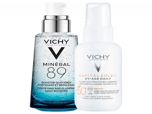 VICHY MINERAL 89 + CAPITAL SOLEIL UV AGE DAILY