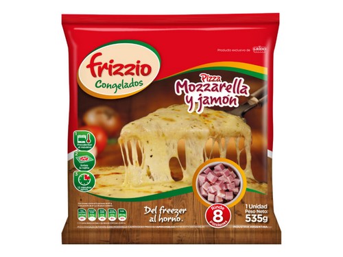 Pizza de jamón Frizzio x 535gr