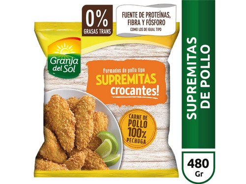 Supremitas de pollo Granja del Sol x 480gr