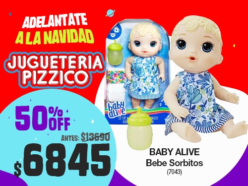 Muñeca Baby Alive Bebe Sorbitos Rubia (7043)