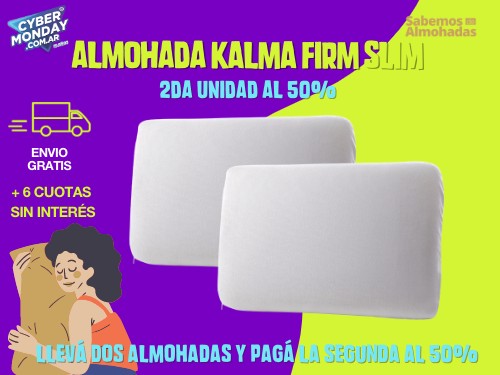 Almohada Viscoelastica Kalma Firm Slim Combo x 2 Unidades